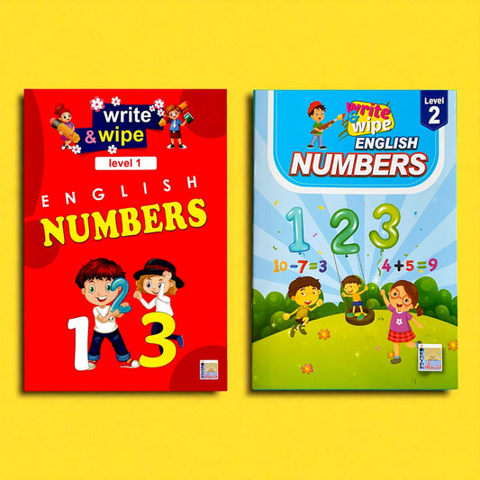 عرض خاص: اكتب وامسح الأرقام الإنجليزية المستوى 1 & 2