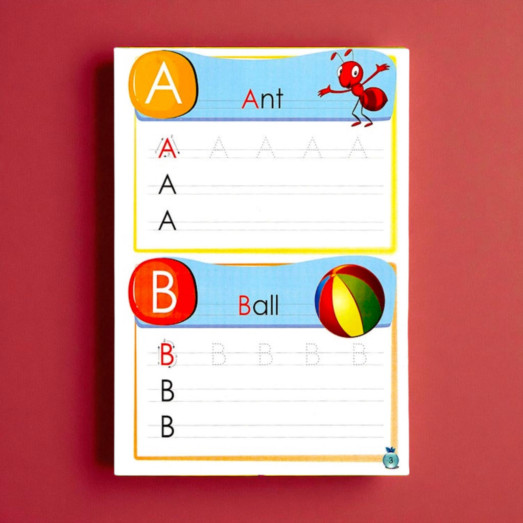 العرض الشامل: مجموعة اكتب وامسح الحروف والأرقام الإنجليزية - 4 كتب